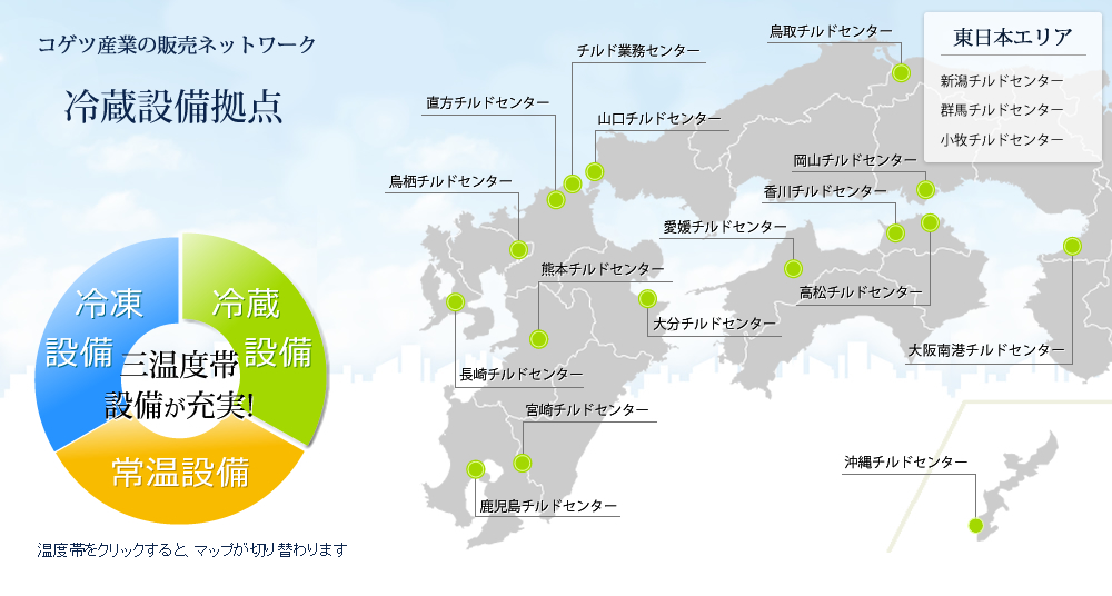 冷蔵設備拠点